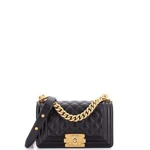 Chanel Boy Flap Bag Quilted Caviar #233845C47B